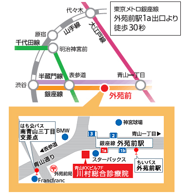 川村総合診療院までの地図