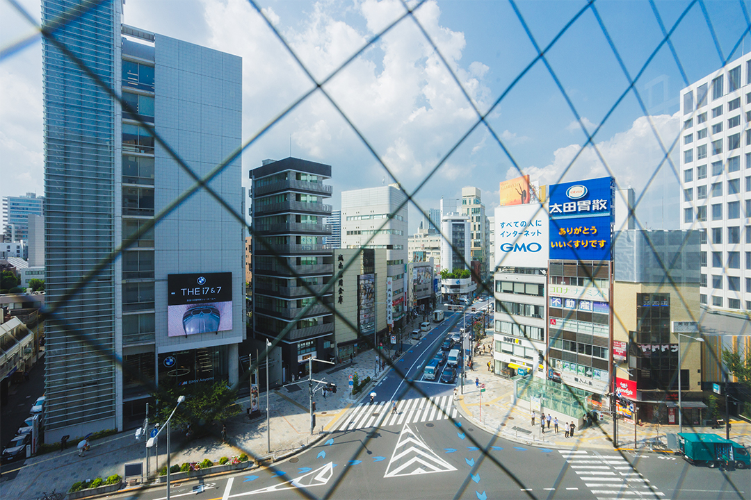 待合室からの風景の写真